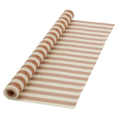 Cotton wrap roll with beeswax - Cold marine stripe