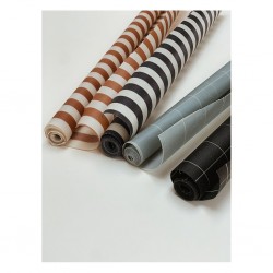 Cotton wrap roll with beeswax - Cold marine stripe