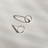 Boucles d'oreilles "Ring"- Argent