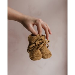 Chaussons en laine de mérinos - Beige