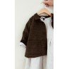 Baby jacket, brown wool drap