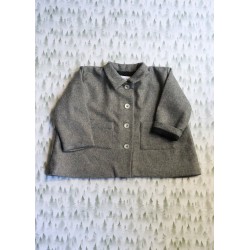 Veste bébé, lainage gris