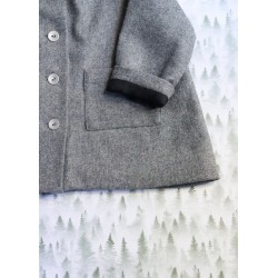 Veste bébé, lainage gris