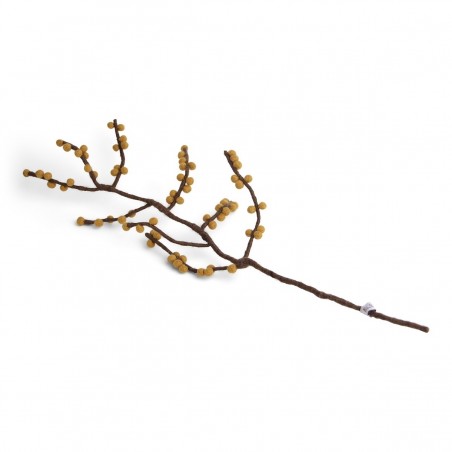 Wool branch with yellow berries