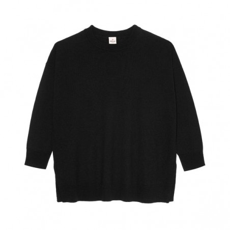 Pull en laine merinos noir