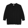 Jumper in merino wool, black