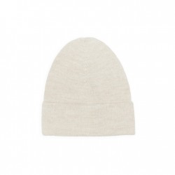 Light beanie in merino wool, oat