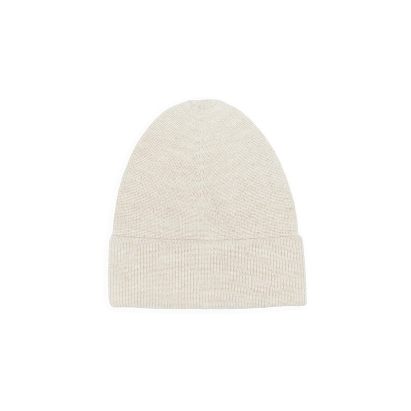 Light beanie in merino wool, oat