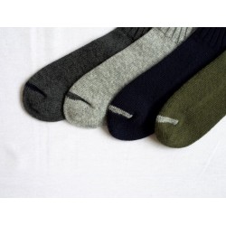 Chaussettes épaisses en laine, khaki