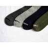 Wool ribbed socks, khaki