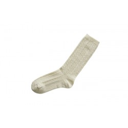 Chaussettes en laine et alpaga, blanc