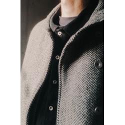 Coat 09, herringbone wool drap