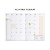 Hightide 2023 white Monthly Diary B6