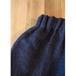 Classic trousers, heavy indigo linen