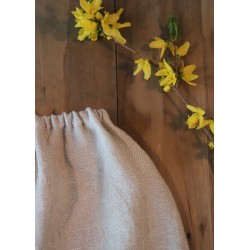 Saroual trousers, natural heavy linen