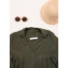 Blouse 11, green linen