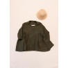 Blouse 11, green linen