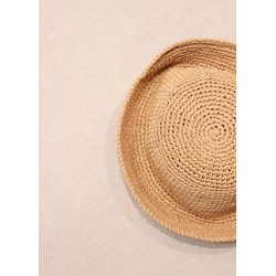 The adult summer hat, sunburned