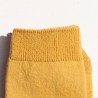 Short plain socks, mustard