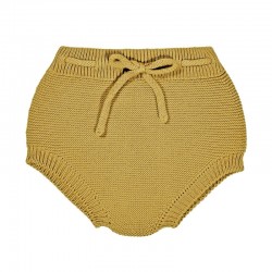 Garter stitch bloomer, mustard