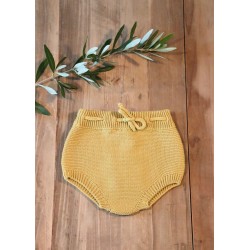 Garter stitch bloomer, mustard