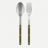 Serving set Bistrot fern green