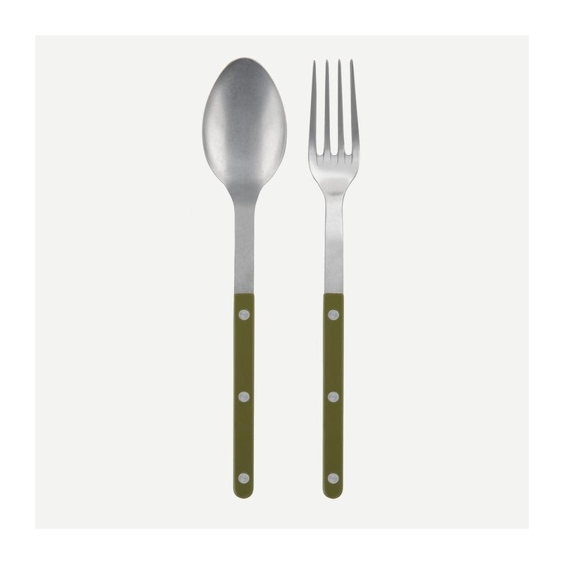 Serving set Bistrot fern green