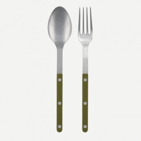 Serving set Bistrot fern green