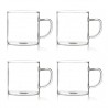 Set of 4 tea cups, glass